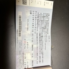 23年12月31日　大晦日開催 RIZIN 45 S席　3.3万