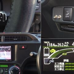 アクアG 黒★諸費用込み★8.5万キロ★検令7年5月★純正エアロ★純正オートクルーズ★ワンオーナー★カラーモニタ★フルセグナビ★ETC★車速感応ドアロック★シートヒータ★ナノイーの画像