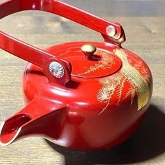 屠蘇器　菊華堂　孔雀屋利吉　堅地家具師　本朱　松竹梅の画像