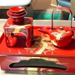 屠蘇器 菊華堂 孔雀屋利吉 堅地家具師 本朱 松竹梅