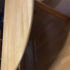 日進木工　ダイニングテーブル　半円テーブルの画像