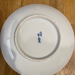 哲三郎窯　中皿　昭和レトロ　ブルーの画像