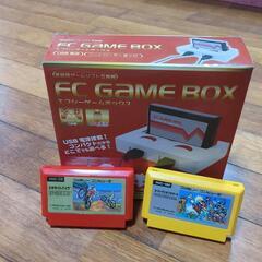 USB付きファミコン　カセット２本付き