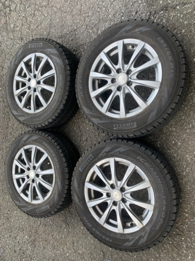 バリ山⭐︎195/65 15 インチ スタッドレス ピレリ19年製 5H100プリウス ブリザック