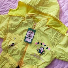 スキーウェアサイズJS(120相当)黄色未使用品 キッズ/ジュニ...
