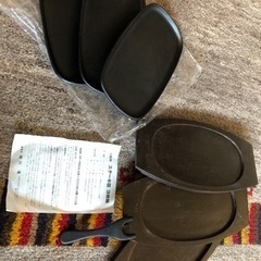 【高価値】南部鉄器 ステーキ皿3枚セットの画像