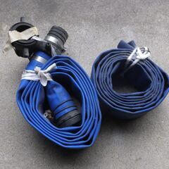 お話し中　水中ポンプ用ホース　金具付き　中古現状品