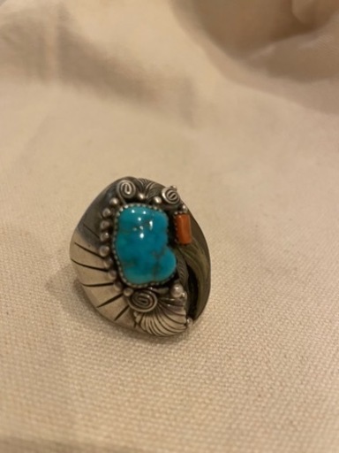 （購入者決まりました）シルバーリング　ナバホリング　22号