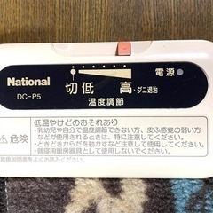 ミニホットカーペット 62×77cm ナショナル DC-P5の画像