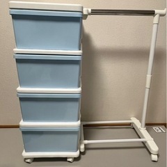 【受渡者決定】カラーシーズユニット4段ハンガー付
