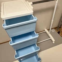 【受渡者決定】カラーシーズユニット4段ハンガー付の画像