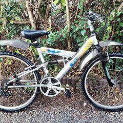 ★お届け可!!★ Panasonic 26インチ マウンテンバイク 3×7 21段変速 アルミニウム Wサスペンションモデルの画像