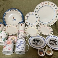 マンハッタナーズ　食器セット　マグカップ　大皿　小皿　箸置き