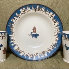 マンハッタナーズ　食器セット　マグカップ　大皿　小皿　箸置きの画像