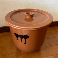 【お譲り先決定】未使用品☆ 常滑焼 蓋付きかめ壺　3号
