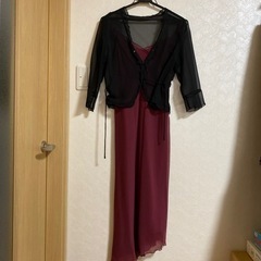 ドレスワンピース＆カーディガンセット