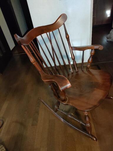 飛騨産業ロッキングチェアキツツキマーク希少