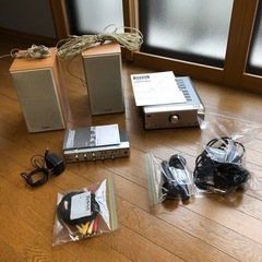 カラオケ　セット　アンプ　ミキサー　マイク　ケーブルの画像