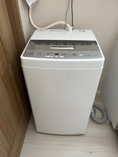 【受付終了】洗濯機　2021年式　4.5kg  AQUA