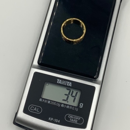 GUCCI グッチ　アイコンリング　ハンマーフィニッシュ　3.4g 約13号　18金