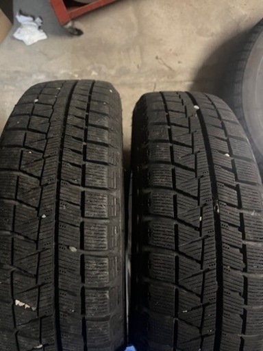 バリ溝　スタッドレス　タイヤホイールセット　軽　ブリジストン