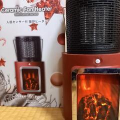 ジャンク品 人感センサー付 暖炉ヒーターの画像