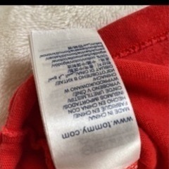 tommy jeans  トミージーンズ　ビッグロゴ　Tシャツ　赤　S レアの画像