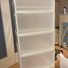 お譲りします　無料　無印収納ケースの画像