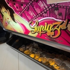 希少！パチスロ実機　平和　主役は銭形　不二子パネル　【4号機】の画像