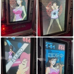 希少！パチスロ実機　平和　主役は銭形　不二子パネル　【4号機】の画像