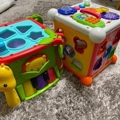 おもちゃ　2点セット　ベビー　フィッシャープライス　型はめ　パズル