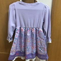 サイズ130 ワンピース　薄紫色の画像