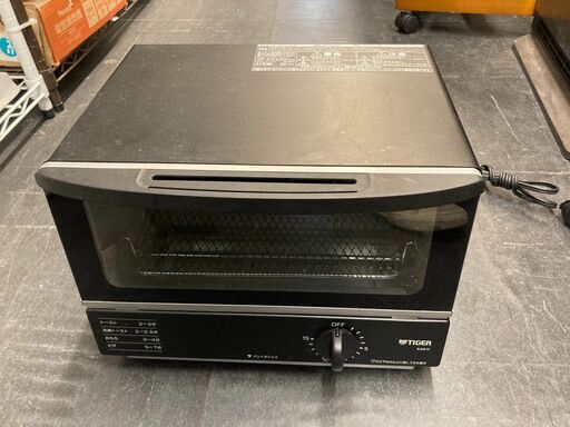 ☆中古￥2,000！TIGER　オーブントースター　家電　2021年製　KAK-H100型　【BK465】
