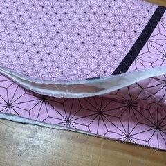 キルト　ハギレ　禰󠄀豆子柄です。の画像