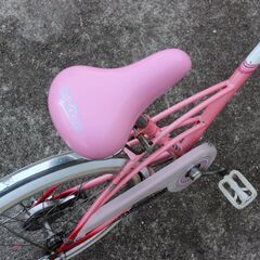 子供用・女の子用・自転車（補助輪付き）の画像