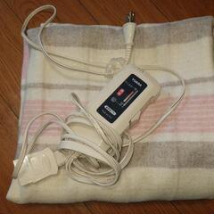 【受け渡し決まりました】電気敷毛布 あげます