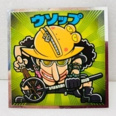 ワンピースマンREDシール ルフィ ウソップ ナミ ブルック ビックリマンチョコ ONEPIECEの画像