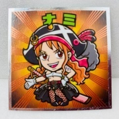 ワンピースマンREDシール ルフィ ウソップ ナミ ブルック ビックリマンチョコ ONEPIECEの画像