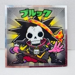 ワンピースマンREDシール ルフィ ウソップ ナミ ブルック ビックリマンチョコ ONEPIECEの画像