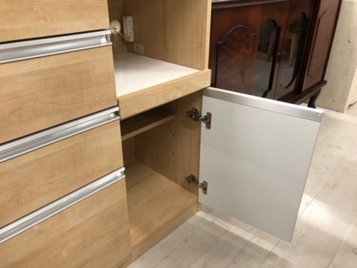 古賀家具 キッチンカウンター ナチュラル×ホワイト【トレファク堺福田店】