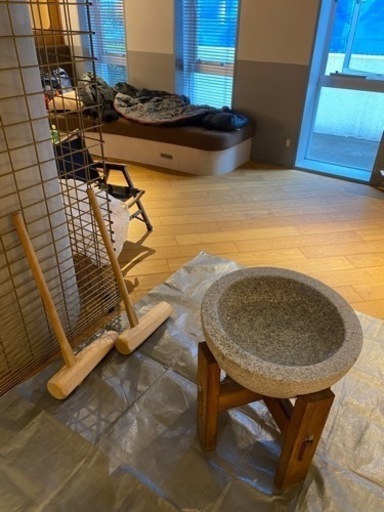 石臼と杵　セット　(※受け渡し予定者決まりました)