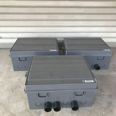 未来工業 ウオルボックス 屋根無(ヨコ型)ダークグレー WB-14AODG 3個セット プラボックス 制御盤 電設資材の画像