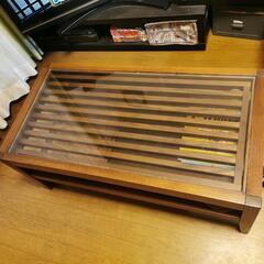 ガラス　ローテーブル　伸縮　おしゃれの画像