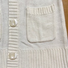 ニットカーディガン丈長　Mの画像