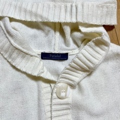 ニットカーディガン丈長　Mの画像