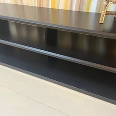 テレビ台　黒　長さ約120cm    高さ36cm  奥行き35cmの画像