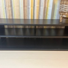 テレビ台　黒　長さ約120cm    高さ36cm  奥行き35cmの画像