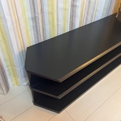 テレビ台　黒　長さ約120cm    高さ36cm  奥行き35cmの画像
