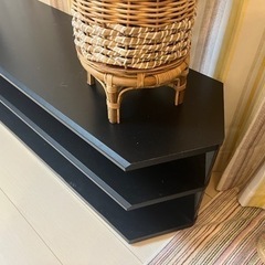 テレビ台　黒　長さ約120cm    高さ36cm  奥行き35cmの画像