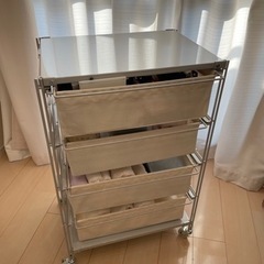 【引取り日限定】美品無印良品MUJIスチールユニットシェルフ帆布...